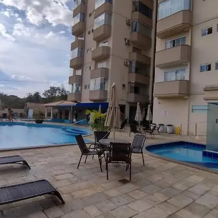 Flat Caldas Novas Com Piscina Termal Exterior photo